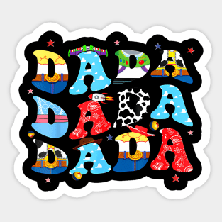 Toy Story Dada Boy Dad Father Day For Mens Sticker